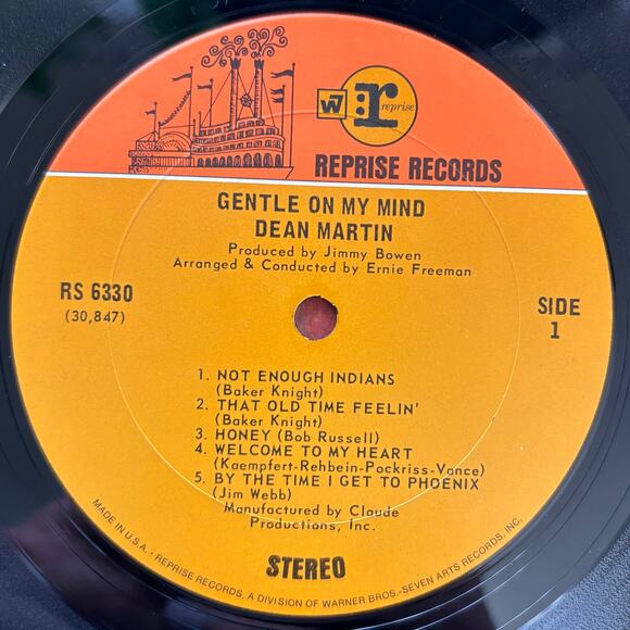 Vintage Dean Martin Gentle On My Mind Vinyl Record - Picture 4 of 7